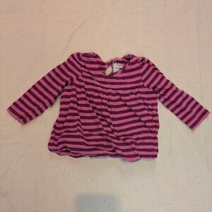Long sleeves pink/purple baby gap top
